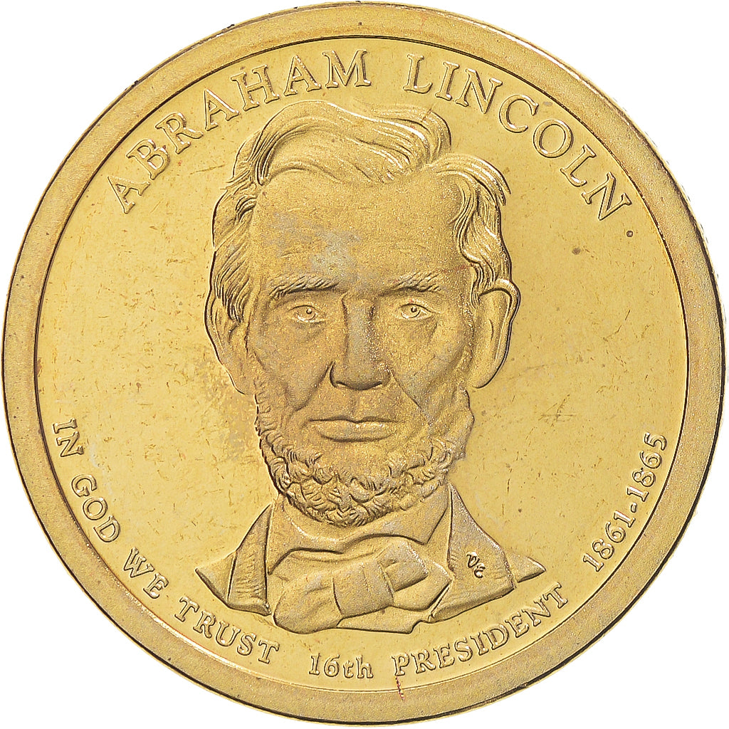 Moneta, USA, Abraham Lincoln, Dollar, 2010, U.S. Mint, San Francisco, Proof