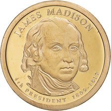 Moneda, Estados Unidos, James Madison, Dollar, 2007, U.S. Mint, San Francisco