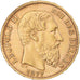 Moneta, Belgia, Leopold II, 20 Francs, 20 Frank, 1877, AU(50-53), Złoto, KM:37