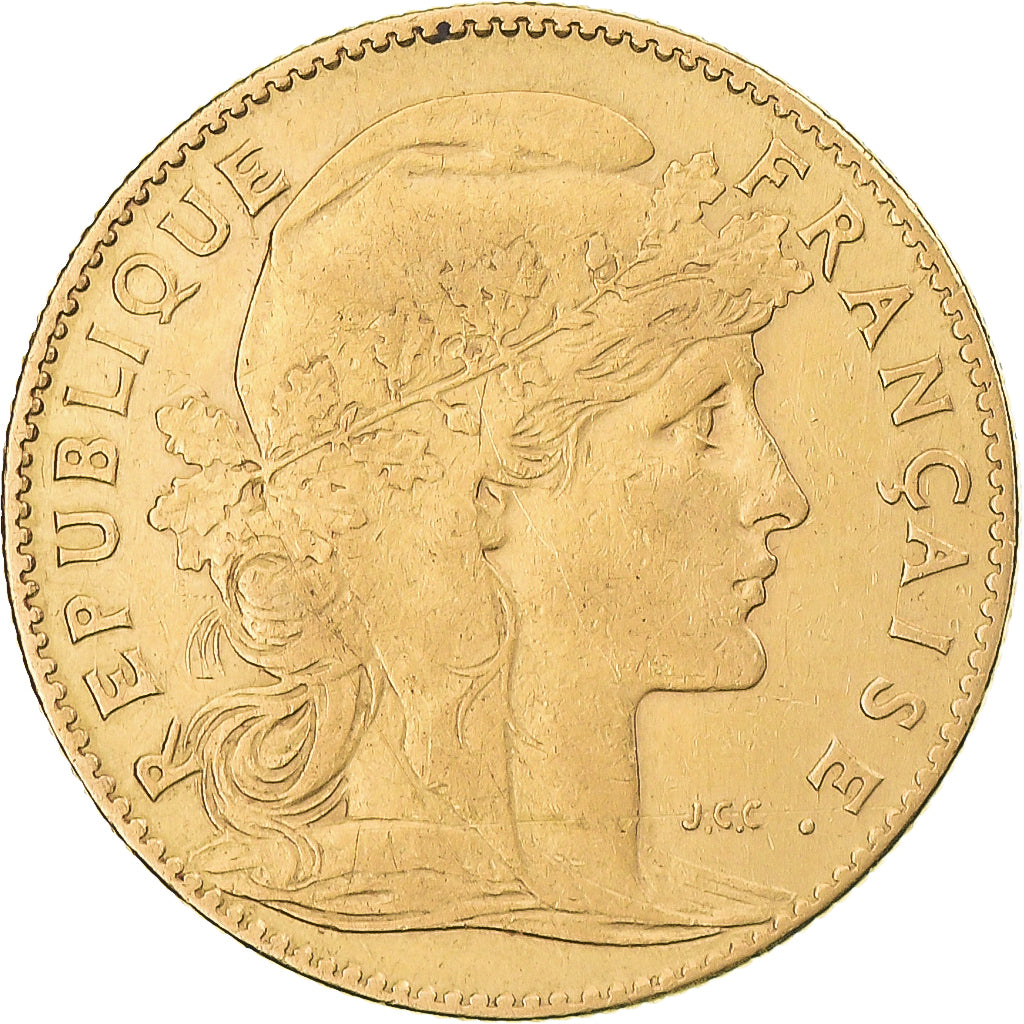 Coin, France, Marianne, 10 Francs, 1901, Paris, EF(40-45), Gold, KM:846