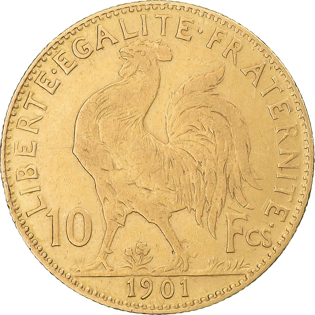Coin, France, Marianne, 10 Francs, 1901, Paris, EF(40-45), Gold, KM:846