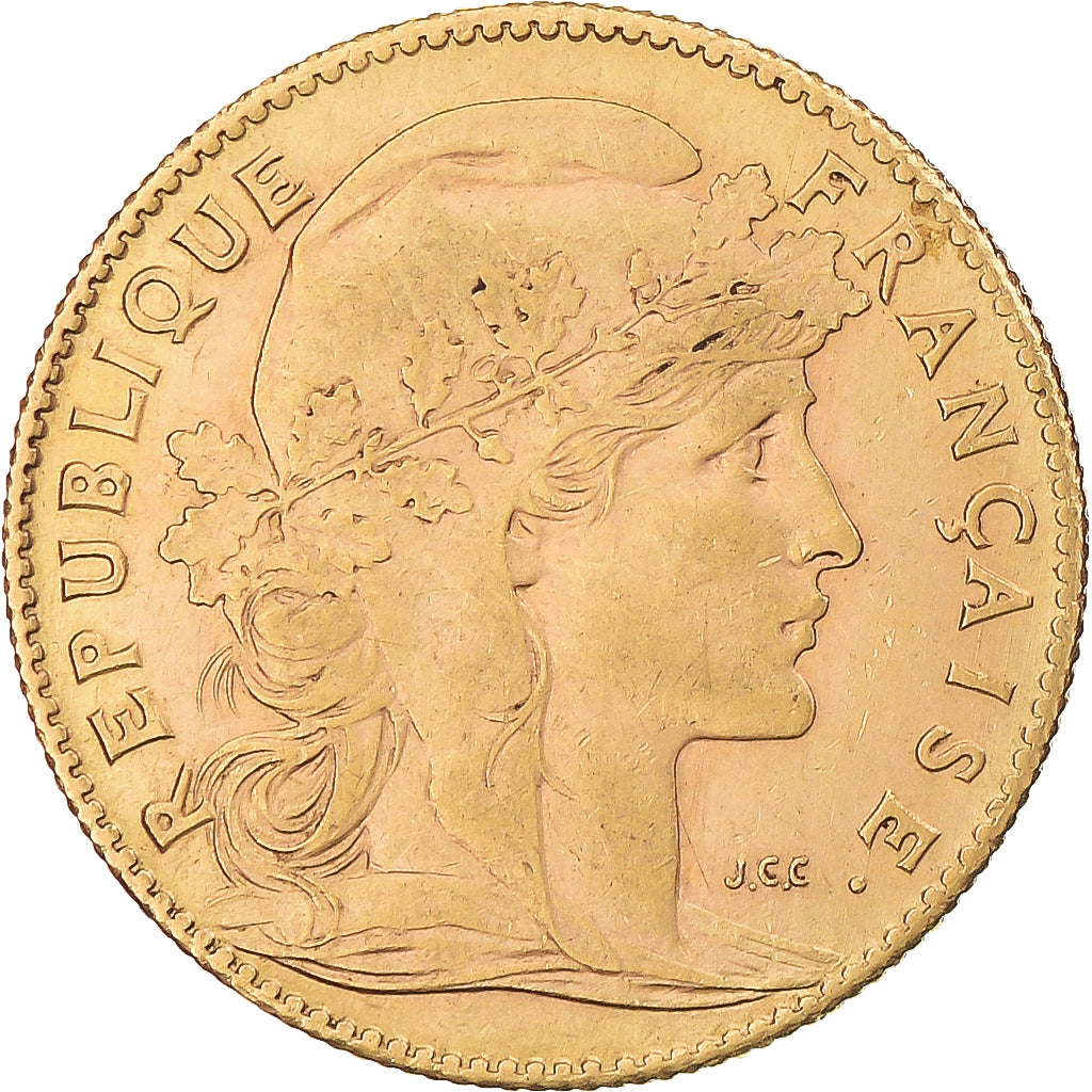 Coin, France, Marianne, 10 Francs, 1907, Paris, EF(40-45), Gold, KM:846