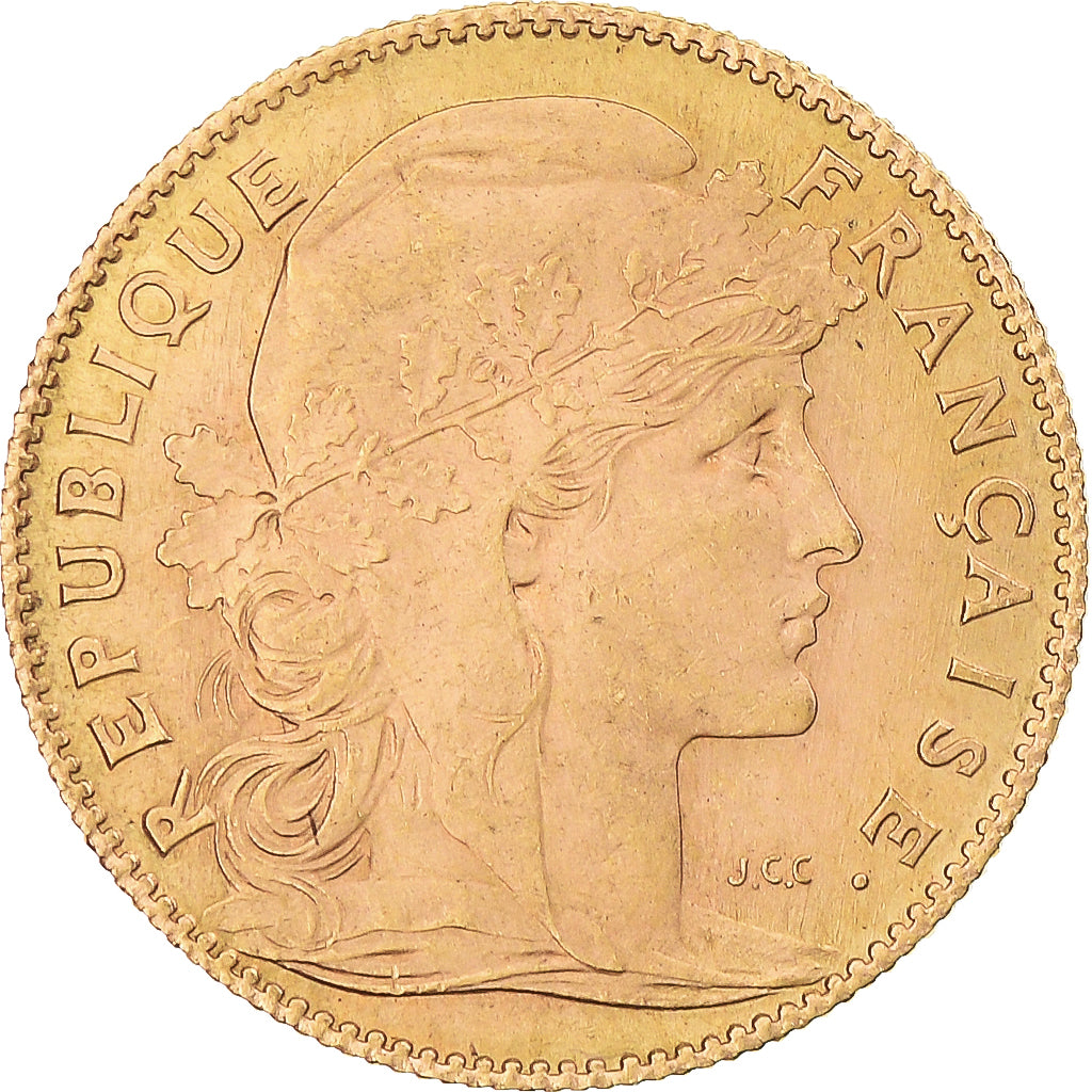 Monnaie, France, Marianne, 10 Francs, 1914, Paris, TTB+, Or, Gadoury:1017