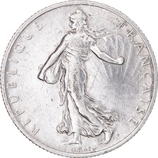 Coin, France, Semeuse, 2 Francs, 1916, Paris, AU(50-53), Silver, KM:845.1