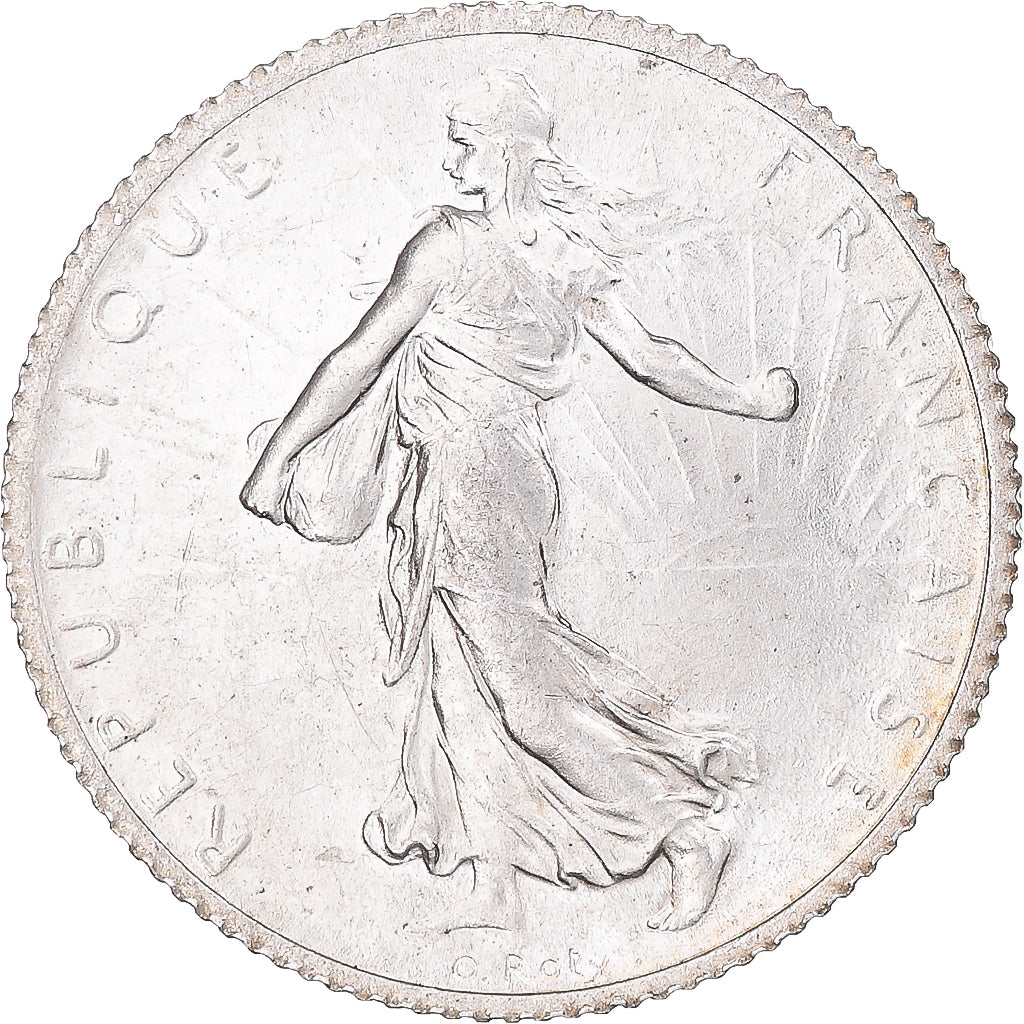 Coin, France, Semeuse, Franc, 1919, Paris, AU(55-58), Silver, KM:844.1