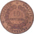 Moneta, Francia, Cérès, 10 Centimes, 1872, Paris, MB+, Bronzo, KM:815.1