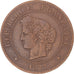 Coin, France, Cérès, 5 Centimes, 1877, Paris, VF(30-35), Bronze, KM:821.1