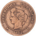 Coin, France, Cérès, 5 Centimes, 1872, Paris, VF(20-25), Bronze, KM:821.1