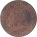 Monnaie, France, Napoleon III, 2 Centimes, 1861, Strasbourg, TB+, Bronze