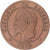 Munten, Frankrijk, Napoleon III, 10 Centimes, 1862, Paris, FR+, Bronzen