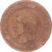 Coin, France, Napoleon III, 10 Centimes, 1853, Strasbourg, F(12-15), Bronze