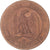 Monnaie, France, Napoleon III, 10 Centimes, 1855, Strasbourg, ancre, B+, Bronze