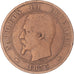 Coin, France, Napoleon III, 10 Centimes, 1853, Paris, VF(20-25), Bronze