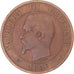 Coin, France, Napoleon III, 10 Centimes, 1856, Paris, VF(20-25), Bronze
