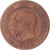 Moeda, França, Napoleon III, 10 Centimes, 1856, Rouen, VF(20-25), Bronze
