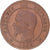 Moneda, Francia, Napoleon III, 10 Centimes, 1855, Rouen, ancre, BC, Bronce