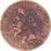 Moeda, França, Napoleon III, 5 Centimes, 1864, Strasbourg, VF(20-25), Bronze