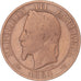 Coin, France, Napoleon III, 5 Centimes, 1864, Bordeaux, VF(20-25), Bronze