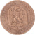 Moneta, Francia, Napoleon III, 5 Centimes, 1864, Bordeaux, MB, Bronzo, KM:797.3