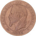 Moneta, Francja, Napoleon III, 5 Centimes, 1863, Strasbourg, VF(20-25)