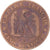 Moneda, Francia, Napoleon III, 5 Centimes, 1853, Strasbourg, BC+, Bronce