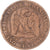 Moneda, Francia, Napoleon III, 5 Centimes, 1856, Strasbourg, BC+, Bronce