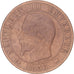 Coin, France, Napoleon III, 5 Centimes, 1856, Bordeaux, F(12-15), Bronze