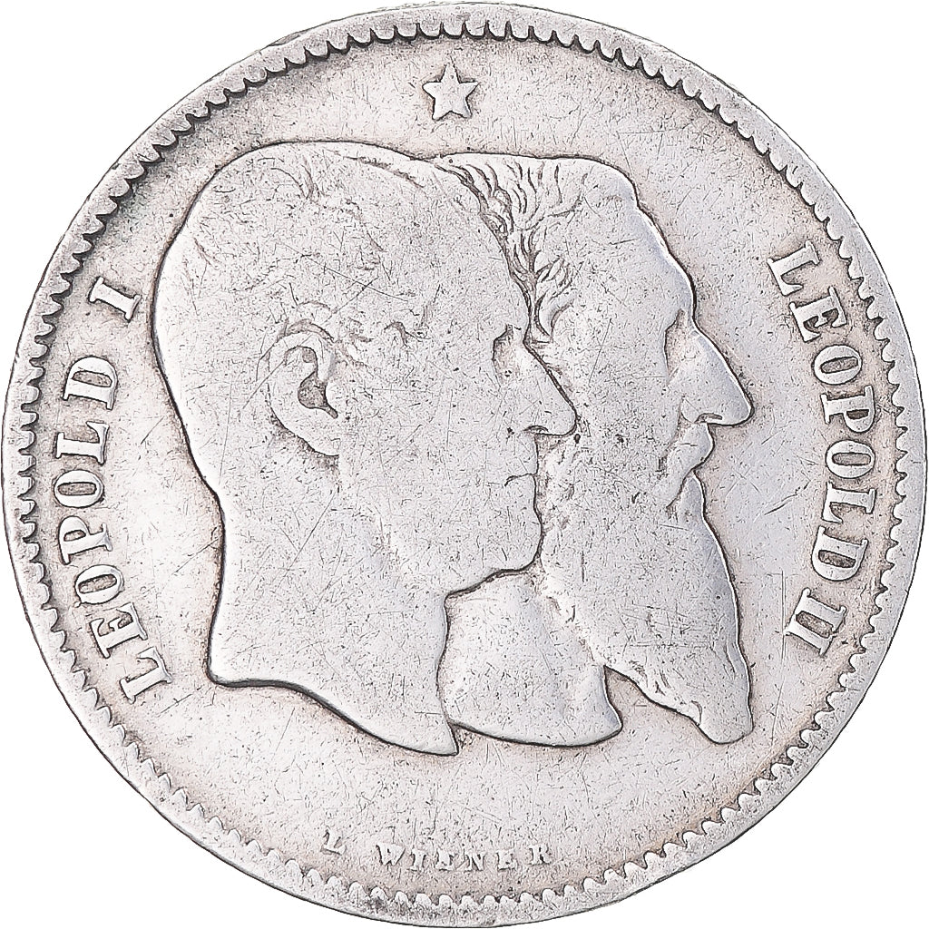 Monnaie, Belgique, Leopold II, Franc, 1880, TB+, Argent, KM:38