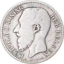 Coin, Belgium, Leopold II, Franc, 1887, VF(30-35), Silver, KM:29.2
