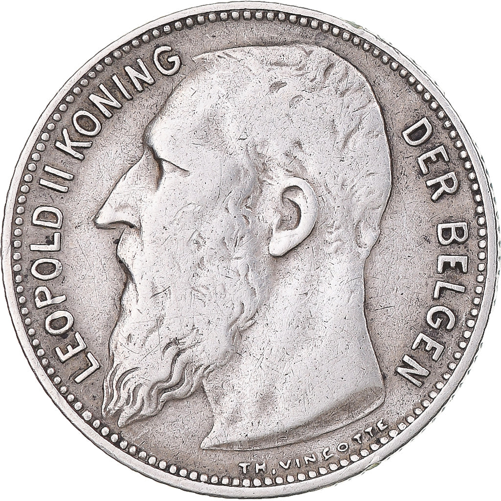 Monnaie, Belgique, Leopold II, Franc, 1904, TTB, Argent, KM:57.1