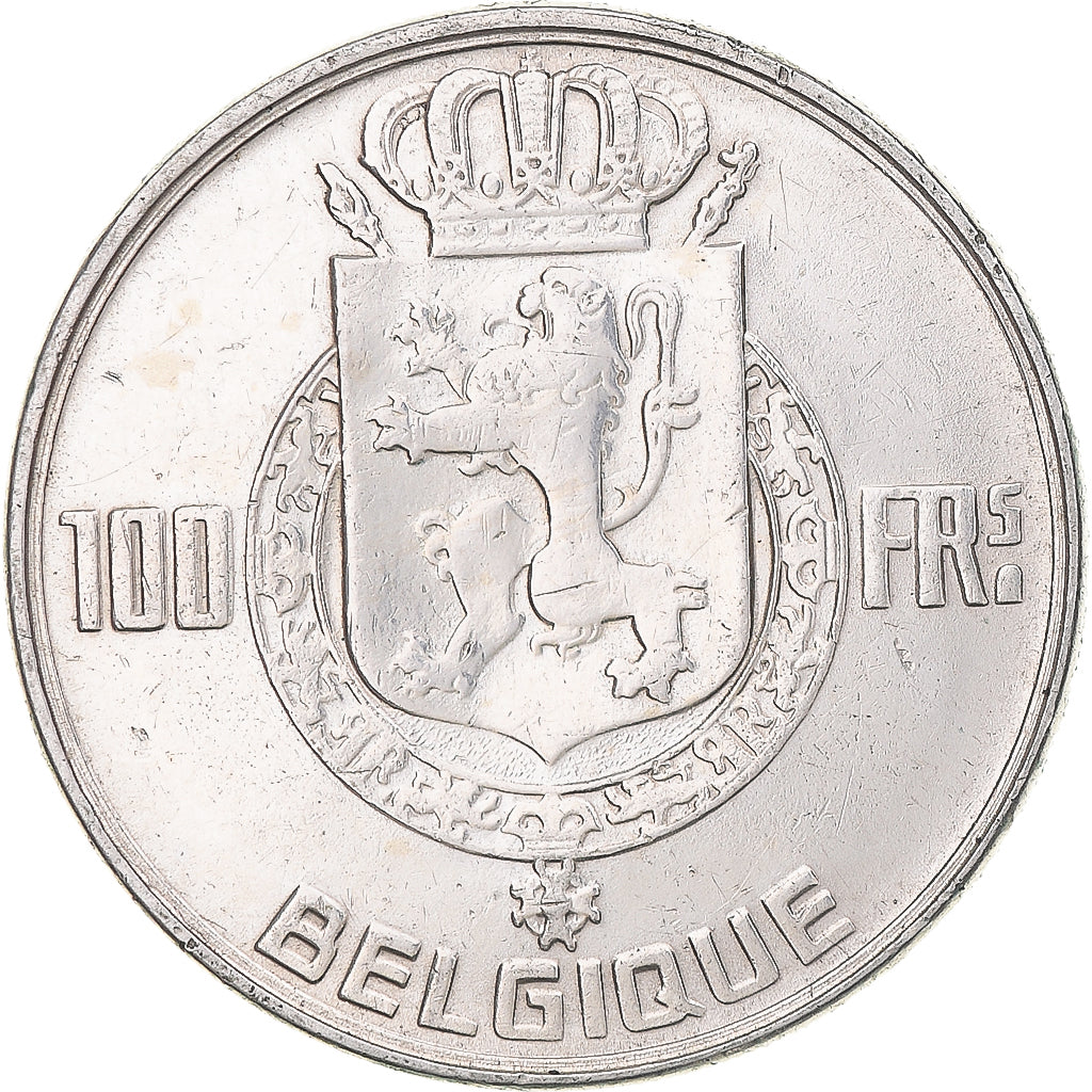 Monnaie, Belgique, Baudouin I, 100 Francs, 100 Frank, 1954, TTB+, Argent
