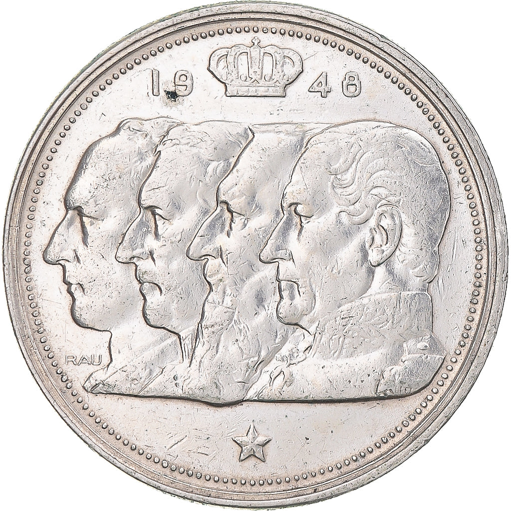 Coin, Belgium, Régence Prince Charles, 100 Francs, 100 Frank, 1948, AU(50-53)