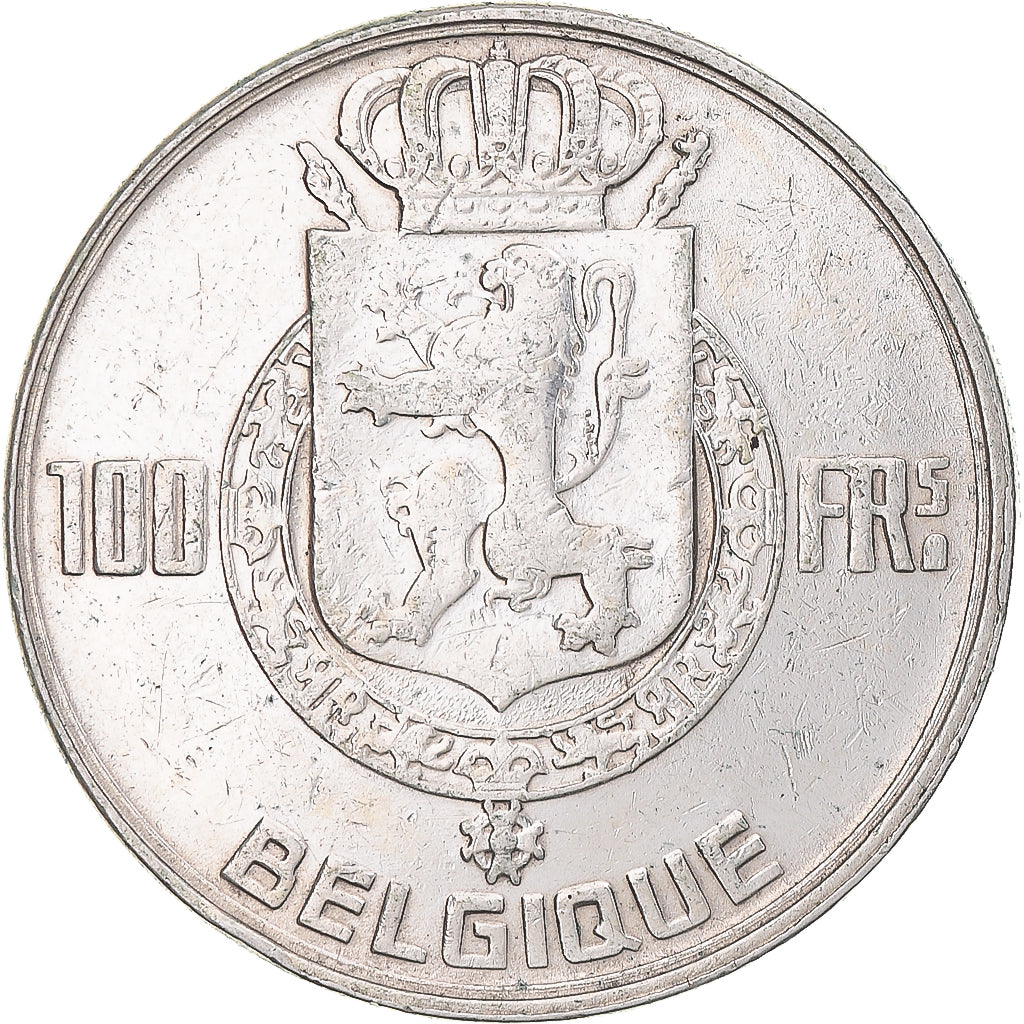 Coin, Belgium, Régence Prince Charles, 100 Francs, 100 Frank, 1948, AU(50-53)