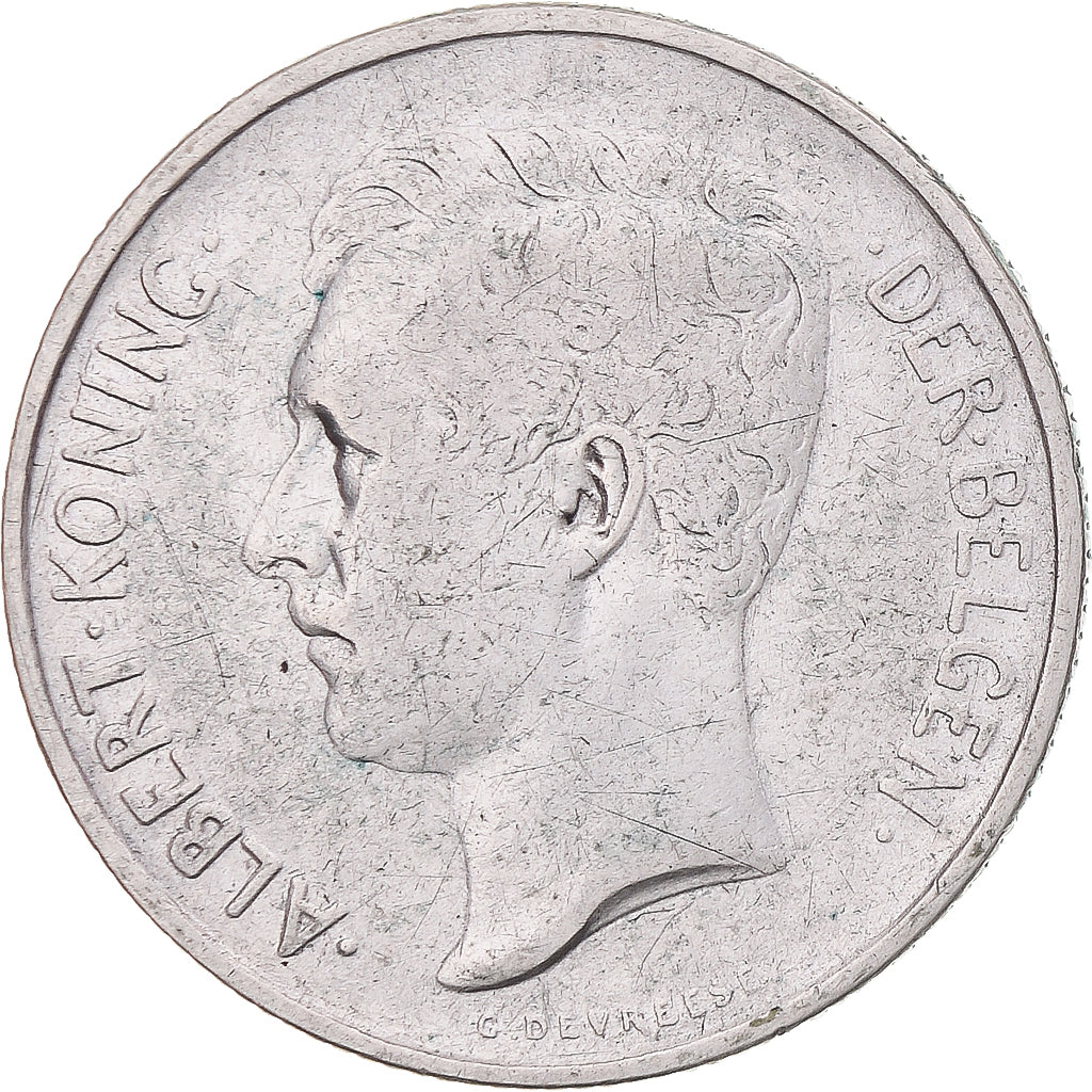 Coin, Belgium, Albert I, 2 Francs, 2 Frank, 1911, VF(30-35), Silver, KM:75