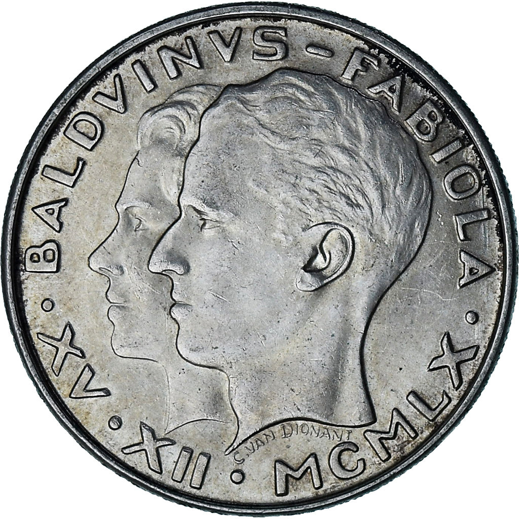 Moneta, Belgio, Baudouin I, 50 Francs, 50 Frank, 1960, SPL-, Argento, KM:152.1