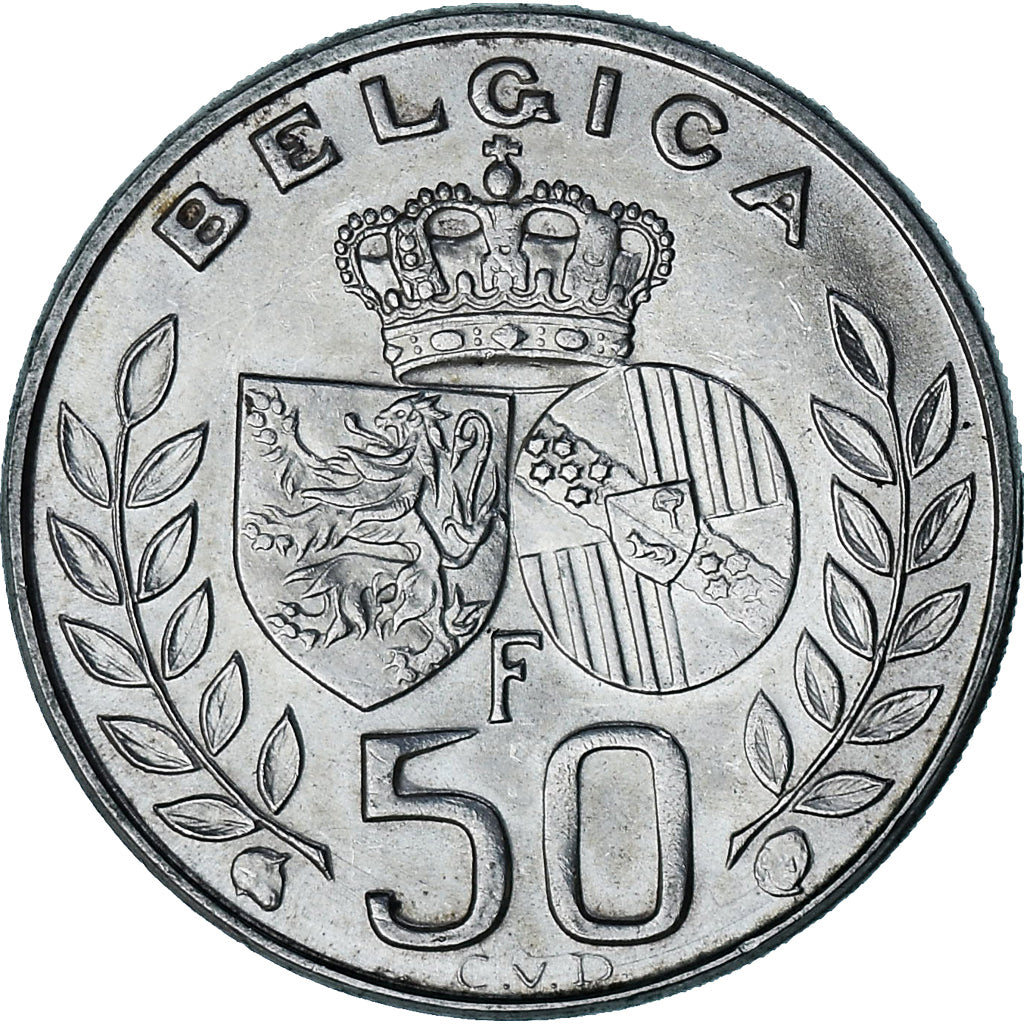 Moneta, Belgio, Baudouin I, 50 Francs, 50 Frank, 1960, SPL-, Argento, KM:152.1