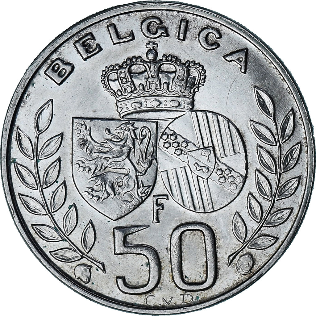 Moneta, Belgio, Baudouin I, 50 Francs, 50 Frank, 1960, SPL-, Argento, KM:152.1