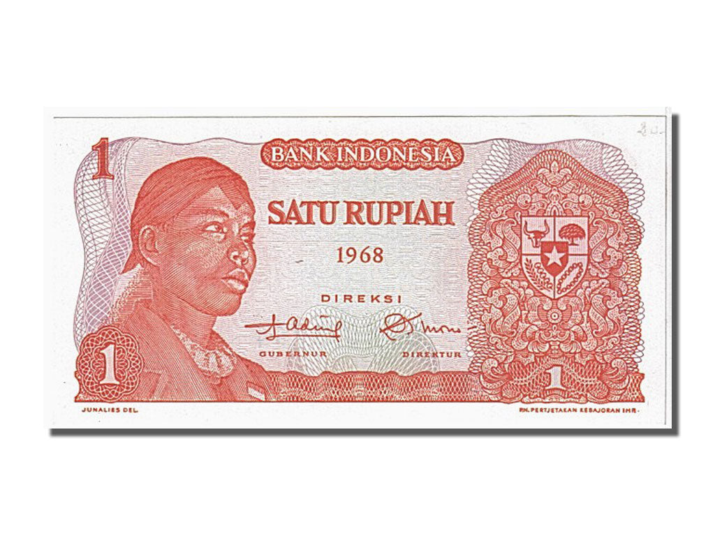 Geldschein, Indonesien, 1 Rupiah, 1968, UNZ