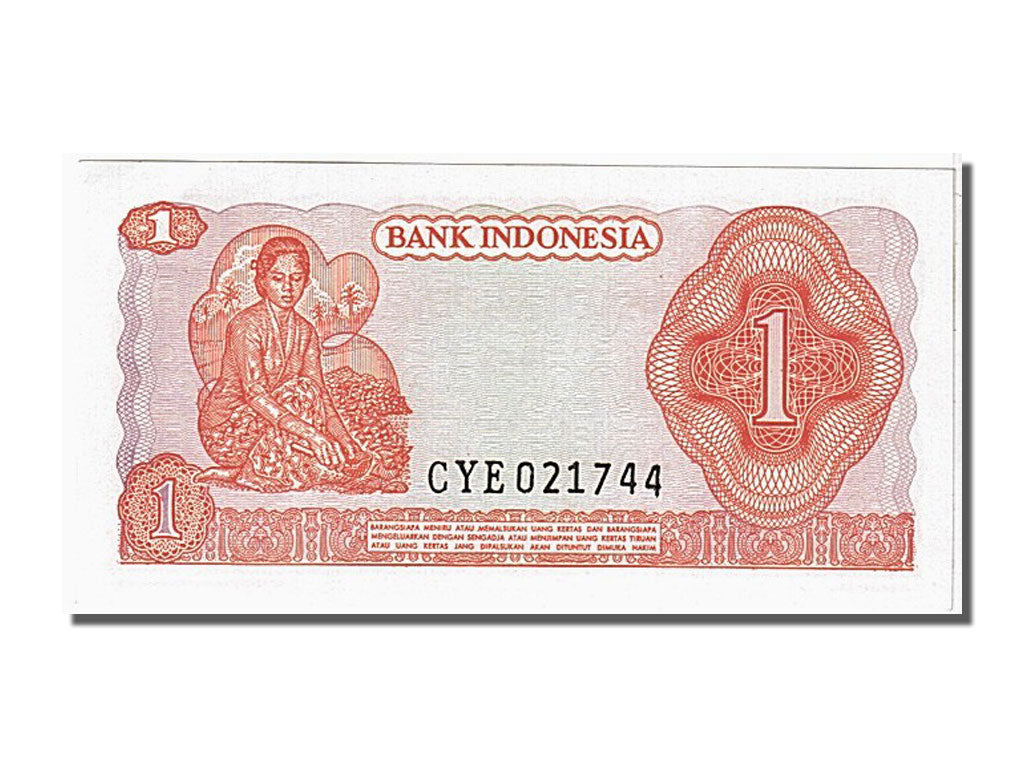 Geldschein, Indonesien, 1 Rupiah, 1968, UNZ
