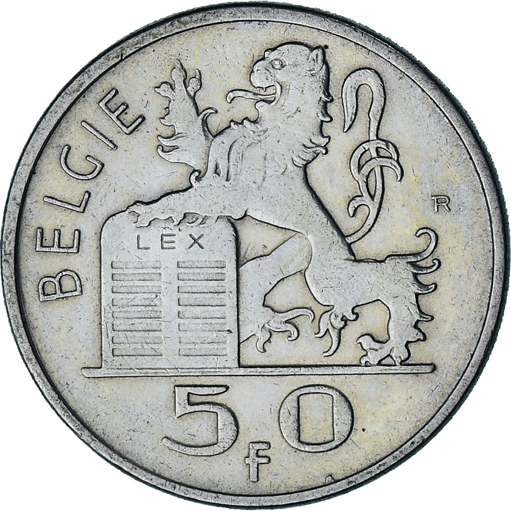 Coin, Belgium, Régence Prince Charles, 50 Francs, 50 Frank, 1950, EF(40-45)