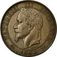 Monnaie, France, Napoleon III, Napoléon III, 5 Centimes, 1864, Bordeaux, SUP