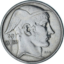 Coin, Belgium, Baudouin I, 50 Francs, 50 Frank, 1954, EF(40-45), Silver, KM:137