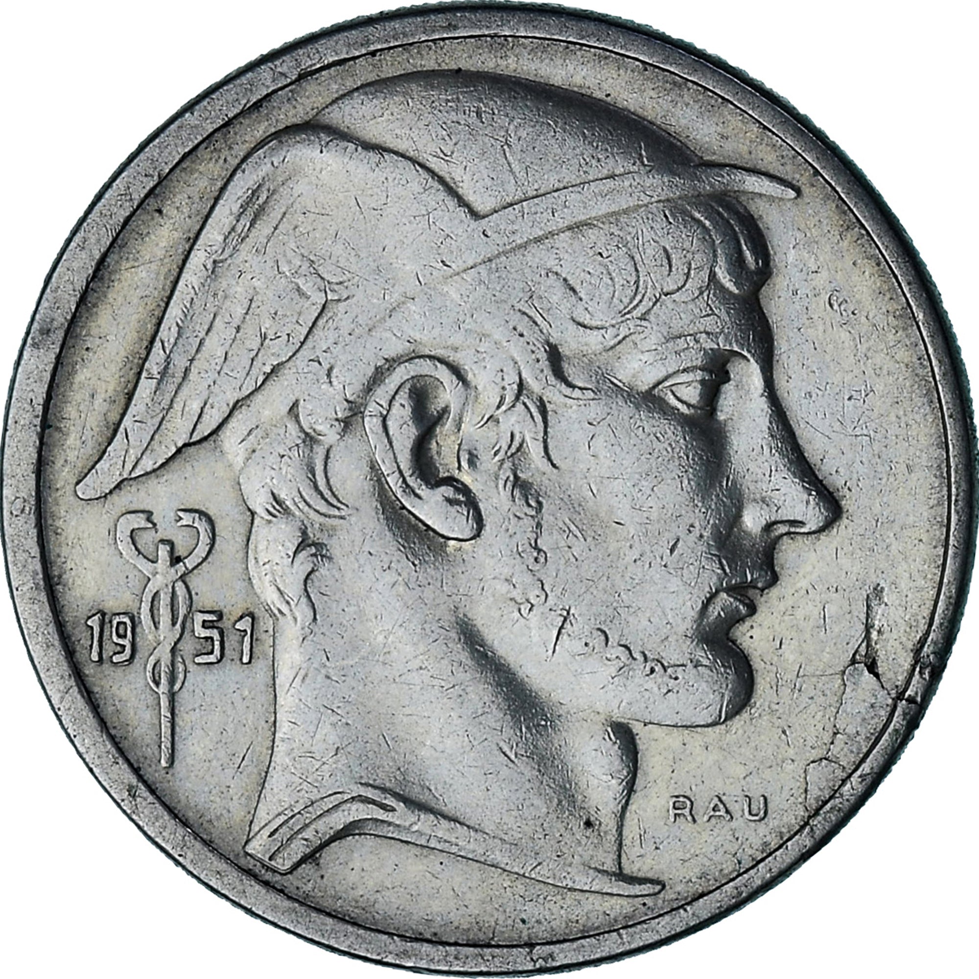 Münze, Belgien, Régence Prince Charles, 50 Francs, 50 Frank, 1951, SS, Silber