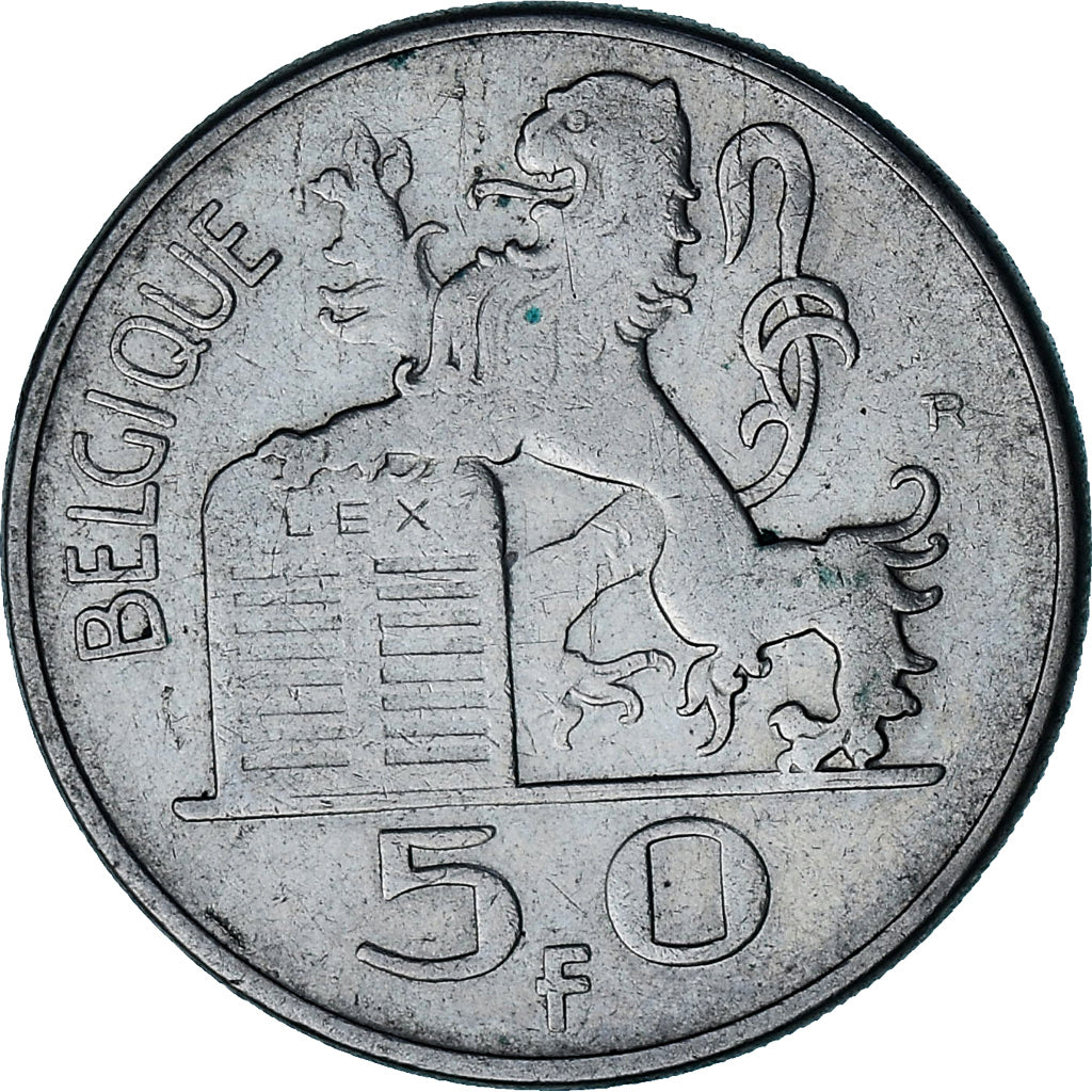 Coin, Belgium, Régence Prince Charles, 50 Francs, 50 Frank, 1951, EF(40-45)