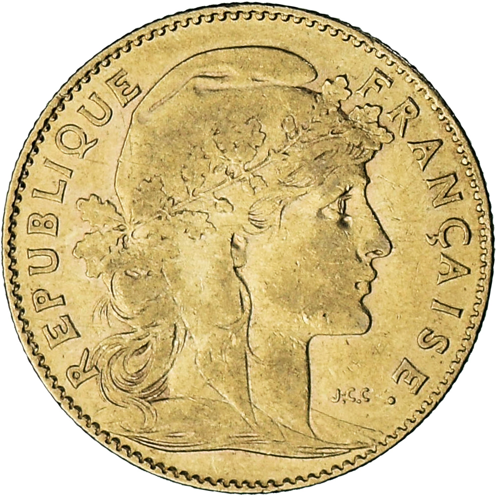 Coin, France, Marianne, 10 Francs, 1901, Paris, AU(50-53), Gold, KM:846