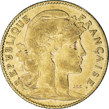 Coin, France, Marianne, 10 Francs, 1907, Paris, AU(50-53), Gold, KM:846