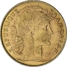 Moneta, Francja, Marianne, 10 Francs, 1911, Paris, AU(50-53), Złoto, KM:846
