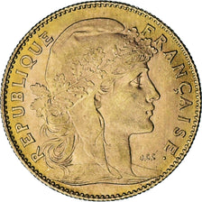 Coin, France, Marianne, 10 Francs, 1911, Paris, AU(50-53), Gold, KM:846