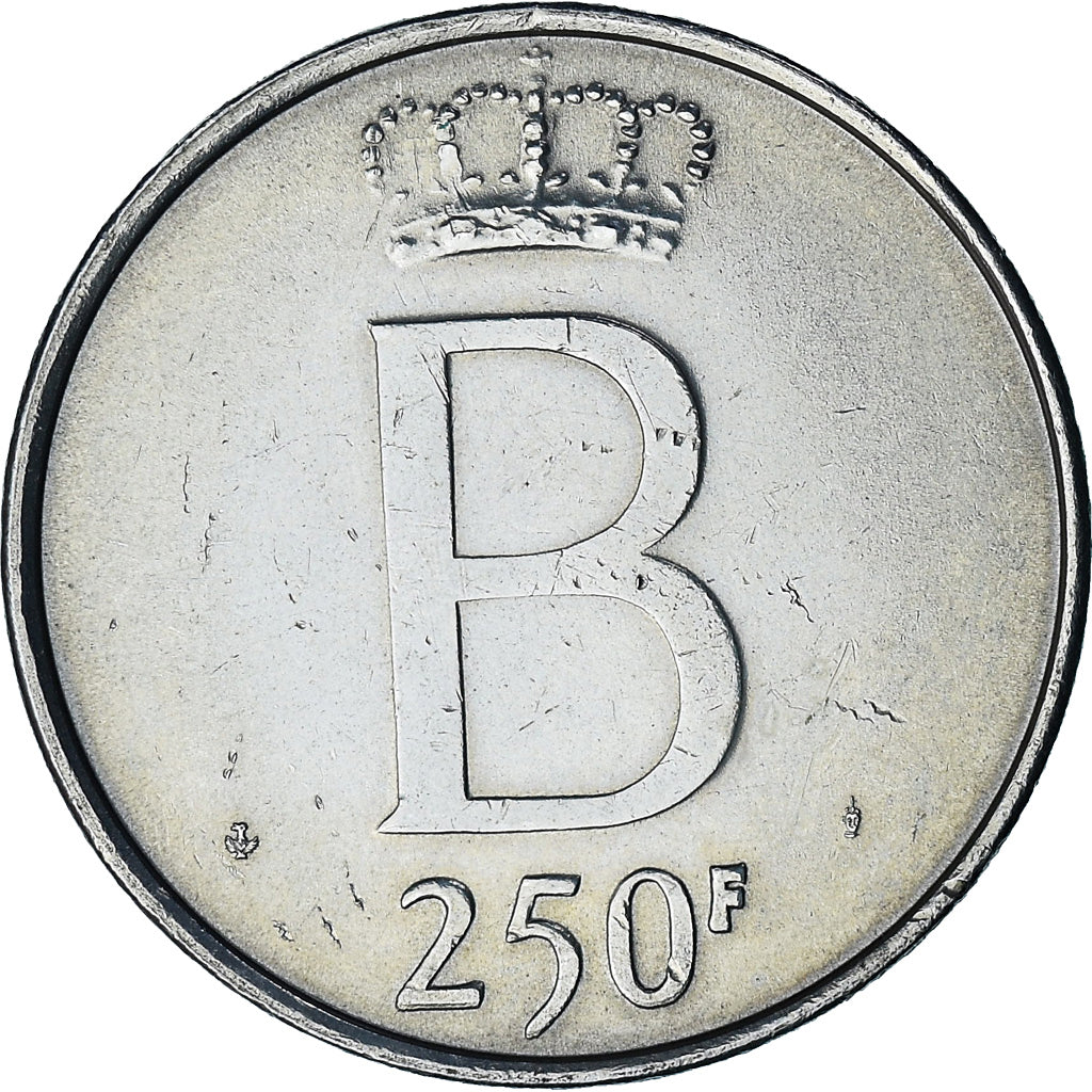 Coin, Belgium, Baudouin I, 250 Francs, 250 Frank, 1976, Brussels, AU(50-53)