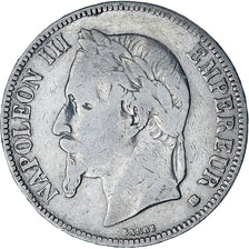 Monnaie, France, Napoleon III, 5 Francs, 1868, Strasbourg, TB+, Argent